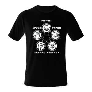 T-Shirt | Pierre-Papier-Ciseaux-Lézard-Spock